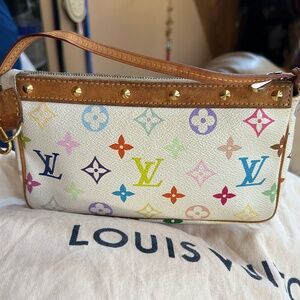 Louis Vuitton Murakami Pochette Accessories Blanc 🩷💜💛💚🩵🧡